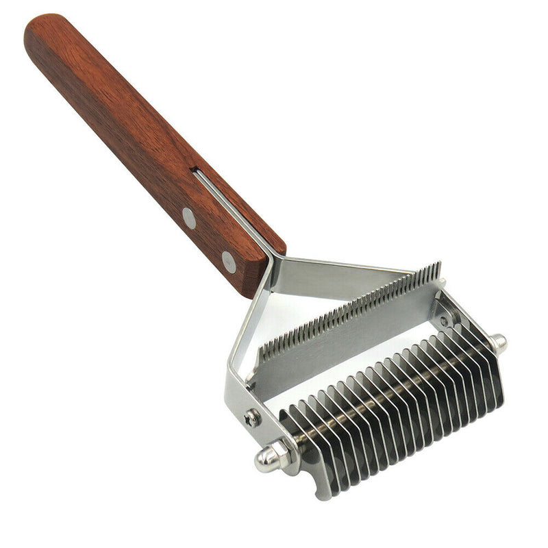 For Long Hair Remover Dogs Cats Undercoat Grooming Rake Stainless Steel Pet Comb