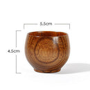 Handmade Natural Wood Tea Cup Wooden for Wine Coffee Water Hot Cold Drinks