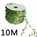 10M Nature Green Artificial Leaf Vine Wedding Decor Craft Wreath Flowers Garland
