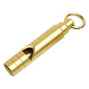 Outdoor Survival Whistle Keychain Portable Brass Training Whistle (Flat)