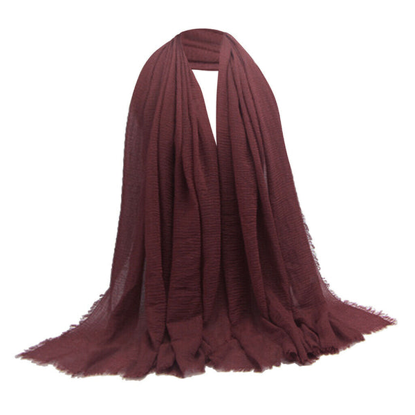 2 Pieces Jewish Elegant Soft Cotton Long Scarf