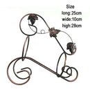 Metal Wine Bottle Holder Grape Vine Shape Crafts Desktop Decoration