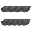 9Pcs PVC Golf Club Protector Case Cover Iron Wedges Head Cover Accessories Set