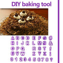 40pcs English Letters Plastic Mold Fondant Cake Decoration DIY Baking Tools