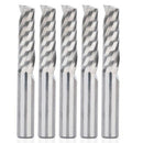 5Pcs Up Down Cut 6MM Spiral Solid Carbide CNC Router Endmill Compression Wo T5A9
