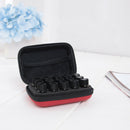 15 Slot Essential Oil Bottle Holder Rollers Storage Bag Organizer (Red) A