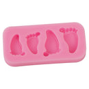 DIY Little Feet Foot Silicone Mould Fondant Cake Cookie Kitchens Baking Mold BX
