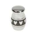 Pieces of 6 Love Heart Around Jar Pet Ashes Holder Cremation Memorial Keepsake