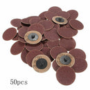 50 PCS 2 inch /50 mm 80 Grit Roll Lock Sanding Roloc Disc Abrasive Pads dhfg