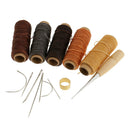 14pcs Leather Sewing Needles + Waxed Thread + Stitching Awl + Sewing thimble
