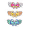 3pcs Butterfly Rhinestone Hair Clip DIY Crystal Bowknot Barrettes (Style 4)