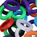 50PCS Small Size ID Identify Key Ring Cap Tag