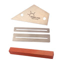 Stainless Steel Fret Rocker Protectors Sanding Kit for Guitar Bass Mandolin