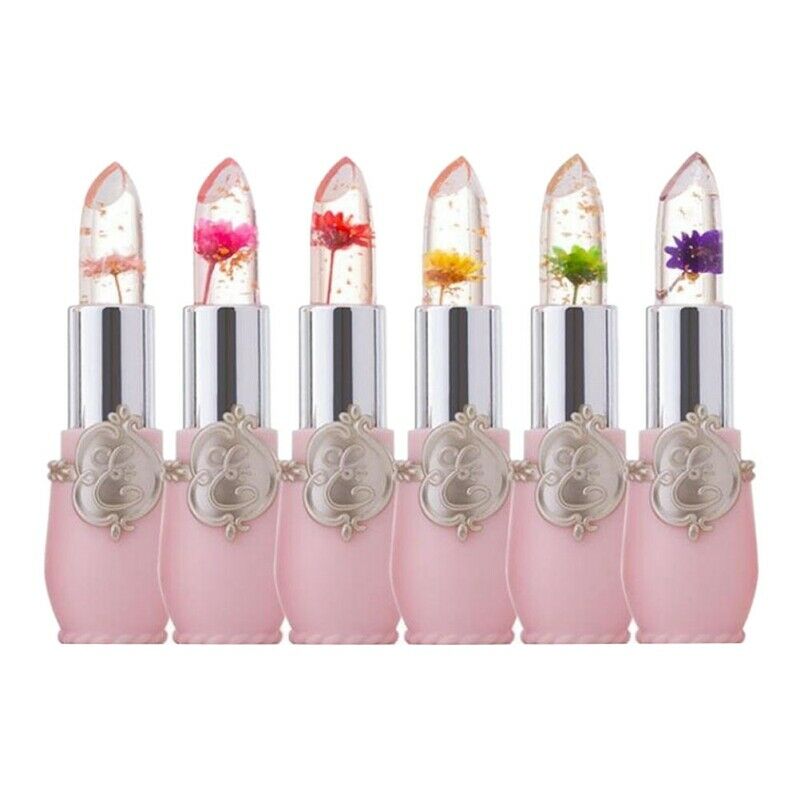 Lipstick,Bright Flower Crystal Magic Temperature Change Long Lasting Moistu