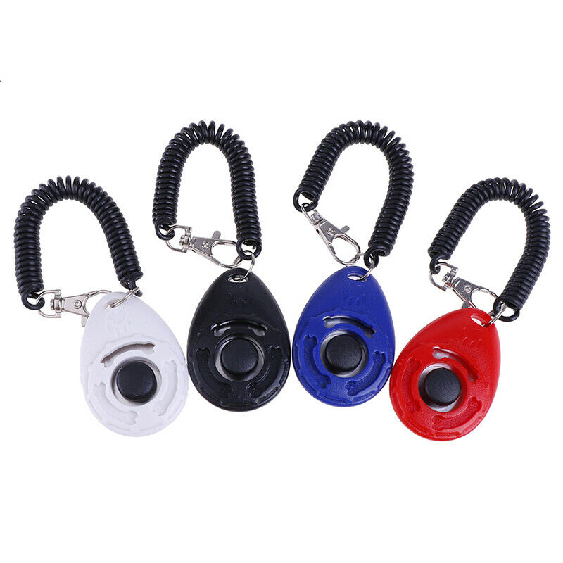 4x Pet  Clicker Training Agility Obedience Trainer Aid Wrist Strap MO