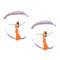 2x Women Belly Dance Silk Veil Poi Throw Balls Stage Props Accessories