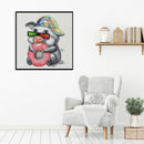 5D DIY Full Drill Diamond Painting Cool Pig Cross Stitch Embroidery Craft