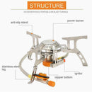 Portable Outdoor Stove Camping Cooking Hiking BBQ Supplies Heater Mini Gas I4P6