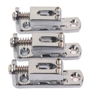 3 Pieces Solo Single Guitar Bridge With Wrench For 3/4/5/6/7/8 String Guitar,