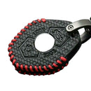 Carbon Fiber Leather Car Key Case For BMW M3 E39 E53 E60 E61 E83 E85 E86 YRM
