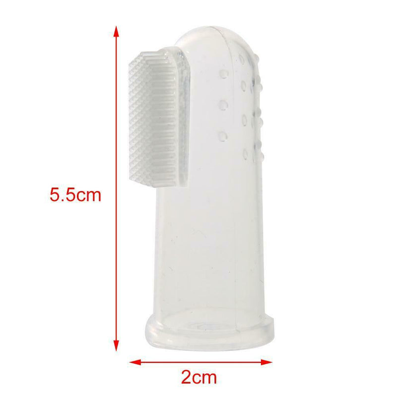 Pet Dog Cat Silicone Finger Toothbrush Oral Dental Cleaning Teeth Care(01) A