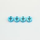 RC 12mm Wheel Hex Hub Rubber Tire Set for WLtoys 144001 124018 124019 RC Car