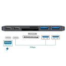 Dual Type-C Hub Hub 2Usb3.0+Sd/Tf Card Reader (Thunder 3 Interface)