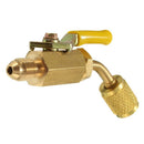 R410a R134a Brass Shut Valve For A/C Charging Hoses HVAC 1/4inch AC Refrige