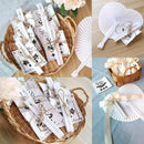 Set of 24 Handheld Fan Paper Folding Heart Shaped round fans for paper fans B9B4