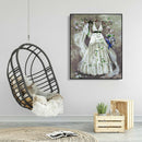 Painting By Numbers Kit DIY Wedding Dress Canvas Oil Art Picture Craft