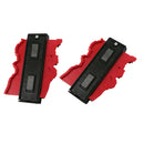 2 Pieces 120mm Irregular Profile Measuring Gauge Contour Duplication - Red