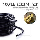 30M Meter 1/4 Inch Blank Distribution Pipe Drip Irrigation Hose Garden Wate