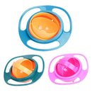 Baby Feeding Dish Cute Baby Gyro Bowl Universal 360 Rotate Spill-Proof Bowl