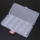 25 Pcs Transparent color Plastic Jewelry Bead Storage Container Jars Box Di M8G4