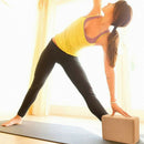 High Density Cork Yoga Block Textured Fitness Block Brick Pilates Exercise P BX