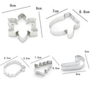 14pcs christmas stainless steel cake cookie cutter mold baking pastry tools!E