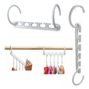 8pcs Durable Space Saving Hangers Multi-Purpose Plastic Magic Hangers Closet