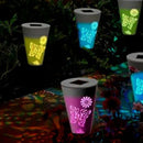 3PCS Butterfly Hollow Out Solar LED Lamp Garden Decor Yard Lawn Light RGB/White