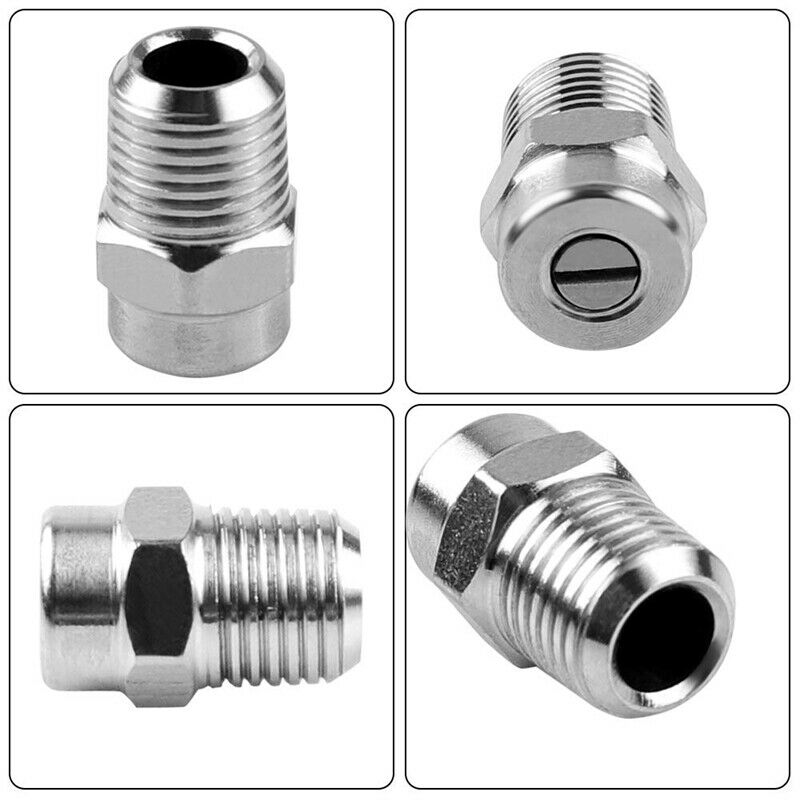 4 Pcs Pressure Washer Surface Cleaner Nozzle Replacement Thread Type Spray