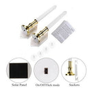 2Pcs 2Pcs LED Solar Window Candle Wall Light Indoor Xmas Decor Flameless