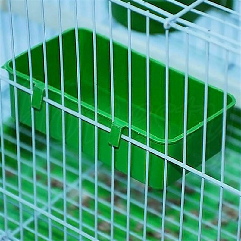 Plastic Parrot Bird Pet Bathtub Bath Clean Box Feeding Food Water Box Toys Acces