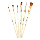 6Pcs Nylon Hair Brushes Artist Paint Brush for Oil Watercolor Make Up Paints