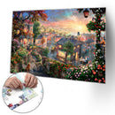 1000pcs Paper Puzzle Scenery Jigsaw Educational Toys for Adults Kids (F)