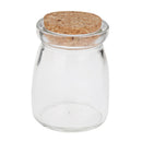 Round Glass Favor Canister Treats Storage Jar Bottle Container with Cork