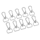 10pcs Durable Metal Carabiner Clip Style Spring Key Chain Hooks Keyring 16mm