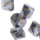10pcs 10 Sided Dice D10 Polyhedral Dice for    DND MTG RPG High quality White