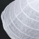 Drawstring Wedding Bridal Petticoat Six Hoops Larges Full White R8Q5