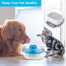 2.1L Ceramic Cat Water Fountain Replacement Filter, 4Pcs Premium Cotton ActiI6P2