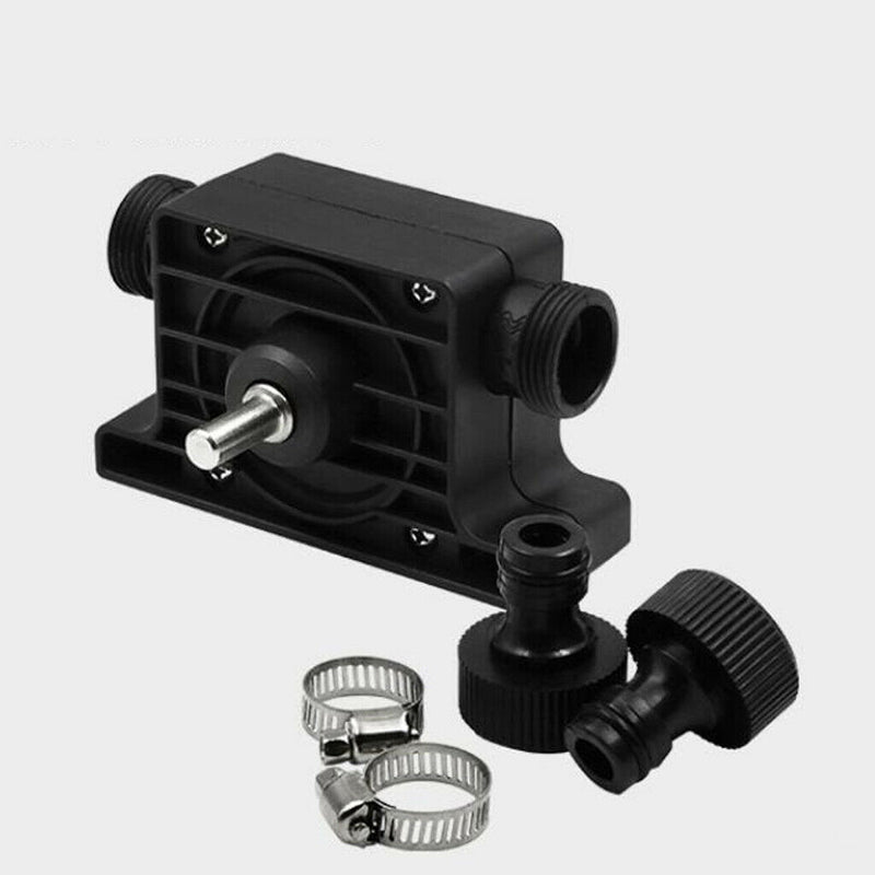 3 Set 8mm Shank Plastic Self Priming Water Drill Pump with Hose Clamps for