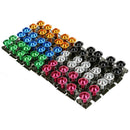 Pack of 10 M6 Motorcycle Fairing Body Bolt Kit Fastener Clips Nuts Black